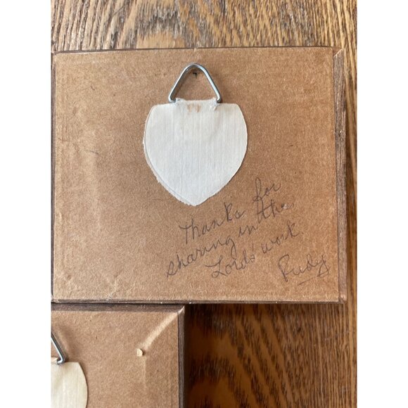 Miniature Bird Artwork Trio Rustic Wood Frames Signed Originals Colored Pencil - Picture 9 of 11